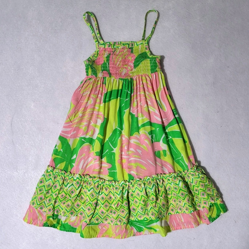 Lilly Pulitzer Smocked Dress 18 Months Target 20thAnniversary Pink Green Floral